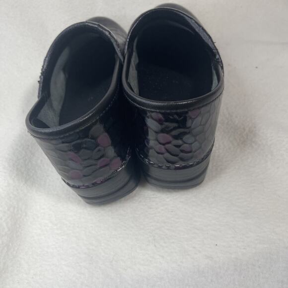 DANSKO Women's Stone Pebble Purple/Blue/Silver Multi Color Clogs Size 39/8-8.5 - Picture 6 of 11